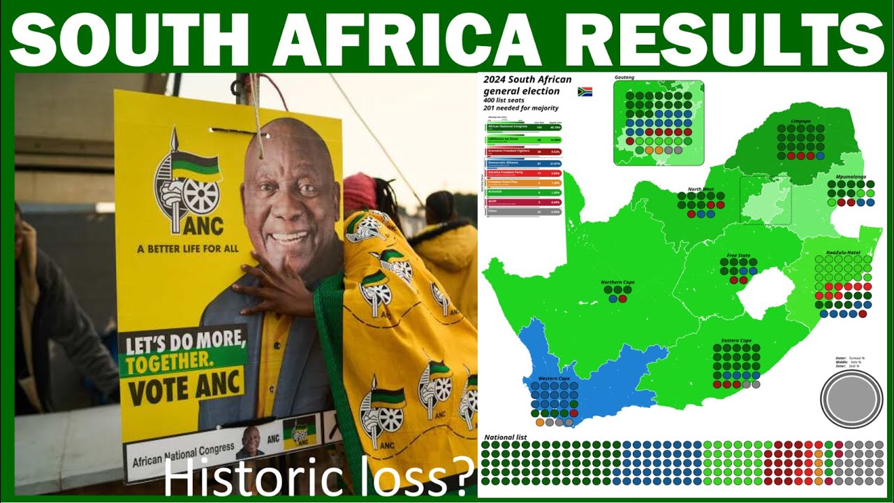 2024 SOUTH AFRICA RESULTS | ANC loses HISTORIC NUMBER of seats in South ...