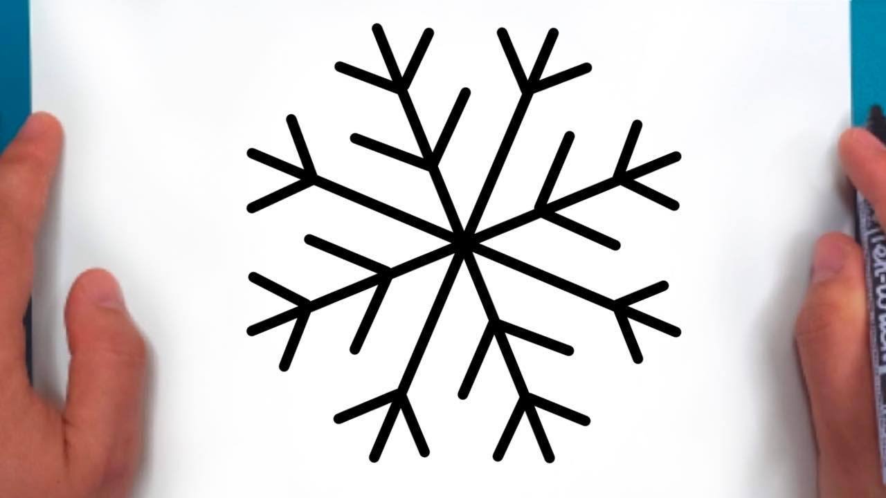 Desenez un FULG de NEA / ZAPADA Usor Pas cu Pas ️ HOW TO DRAW EASY ...