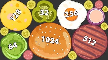SMASH BURGER - Watermelon Game (Cake Merge) 2048 Merge Puzzle, Android Game Freeplay