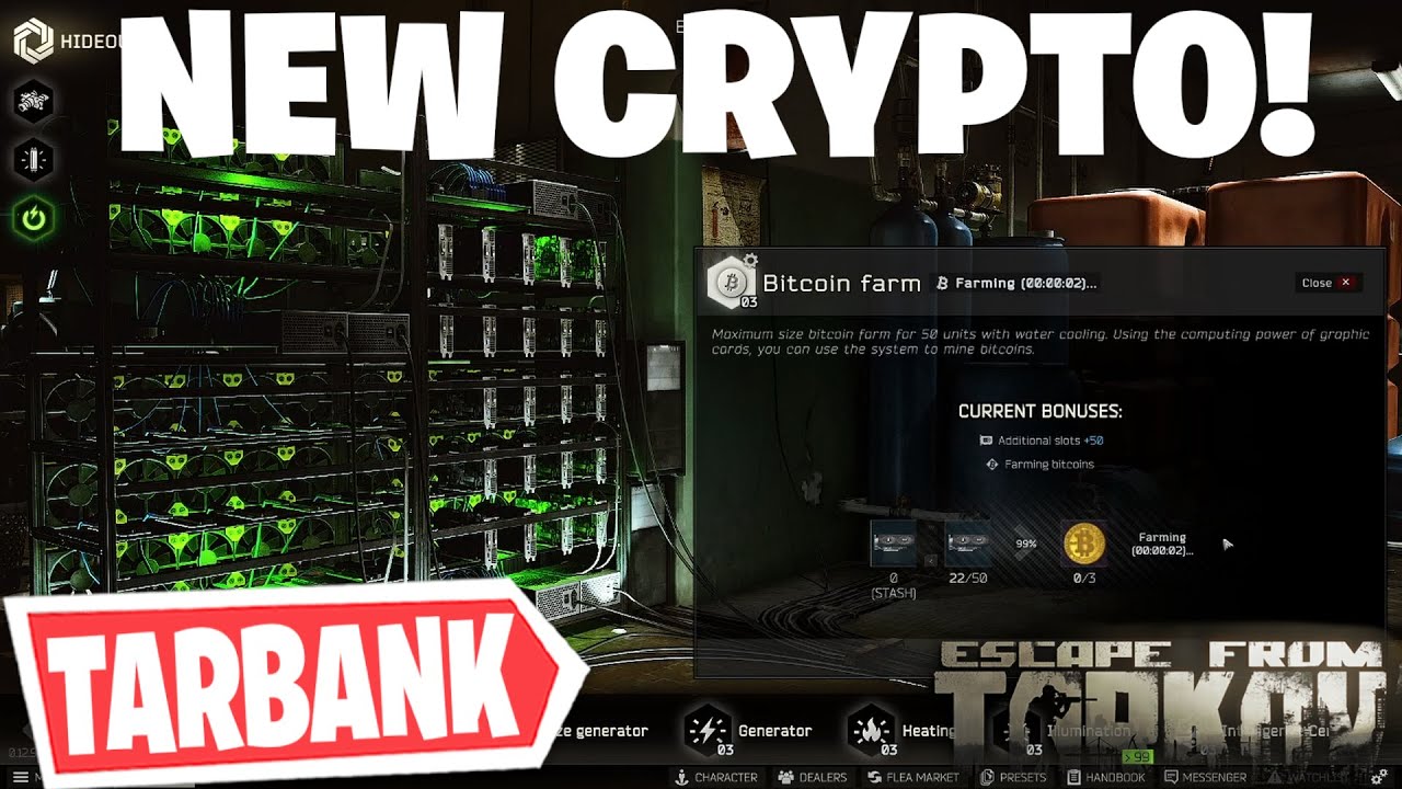 Escape From Tarkov - NEW CRYPTO COMING? THE END OF BITCOIN? TARBANK COIN!