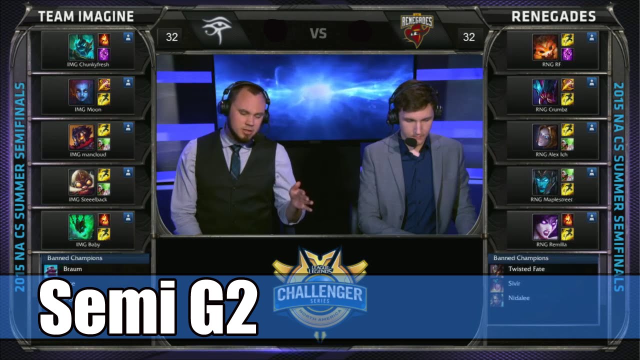 Renegades vs Imagine | Game 2 Semi Finals S5 NA CS Summer 2015 | RNG vs IMG G2 Semi NACS