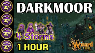 Wizard101 - 4 MAX STORMS vs DARKMOOR (In 1 Video!)