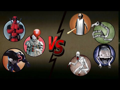 *OMG* Deadpool, IT Pennywise, Venom Vs Short Horse, Granny, Fat Bridgeworm and SCP -096