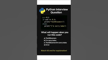 Day 7 | Python Interview Questions | Why 0.1 * 3 ≠ 0.3 ? 🔥 | Floating Point Explained #techbloomers