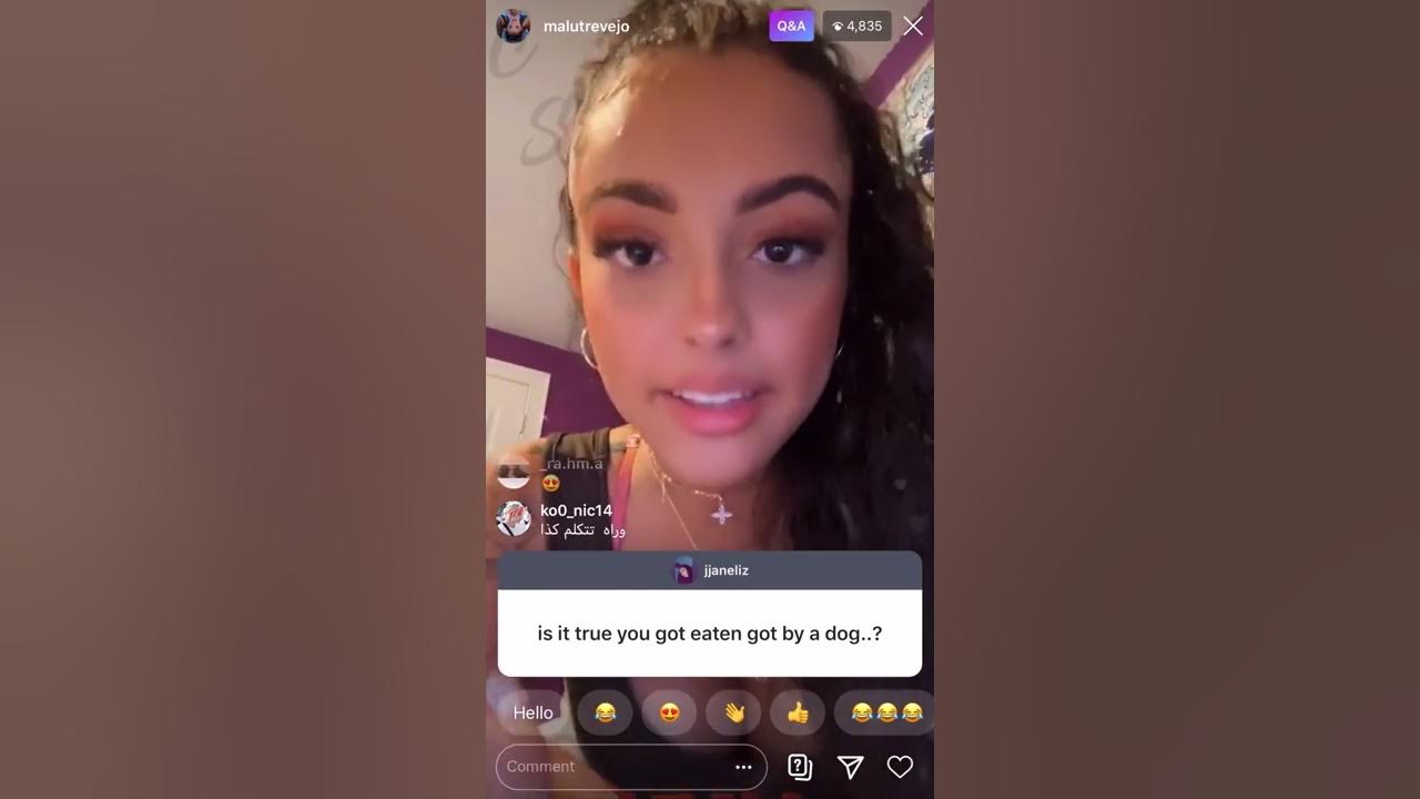 Malu Trevejo Gets Eaten Out By Dog