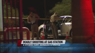 Shots fired at valley gas station