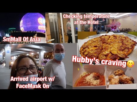FACE MASK ON ARRIVED MANILA/FIRST FOOD WE EATEN (Vlog #77) SIMPLY BRITPINAY UK