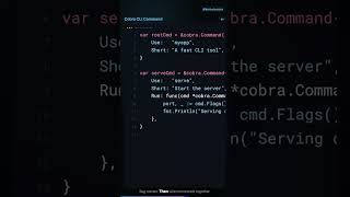 Go Tutorial #26: CLI with Cobra — Commands & Flags #Short #Short