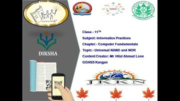 Universal NAND and NOR Implementation of Boolean Expressions 11Th IP by Hilal Lone