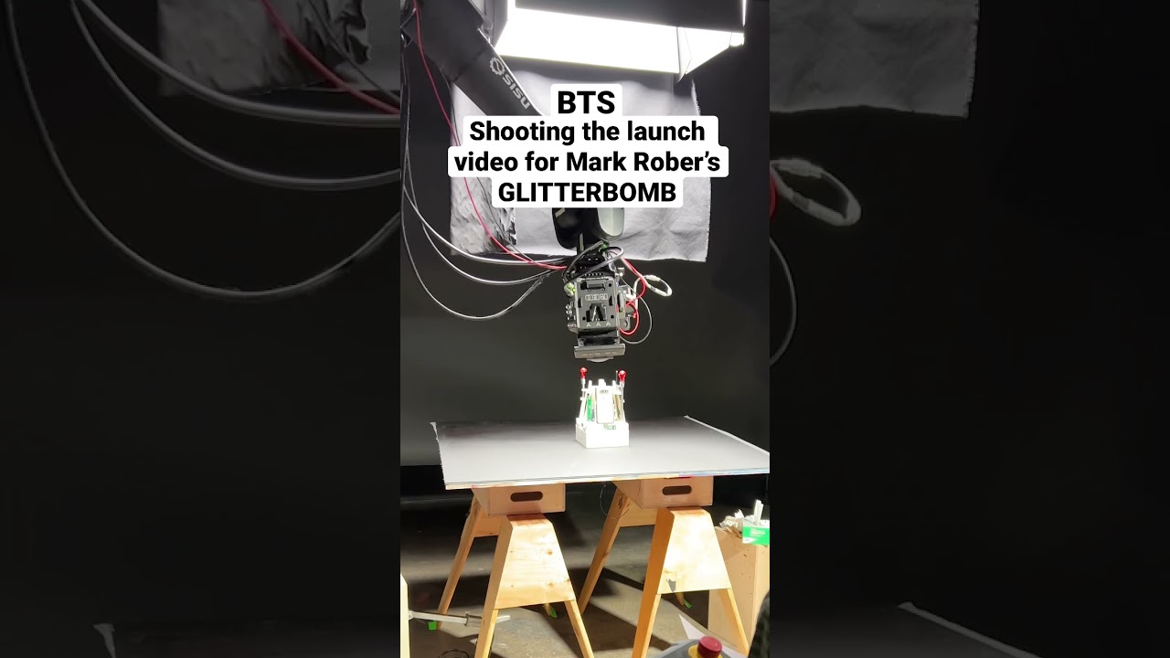 BTS of the launch video of the Glitterbomb 