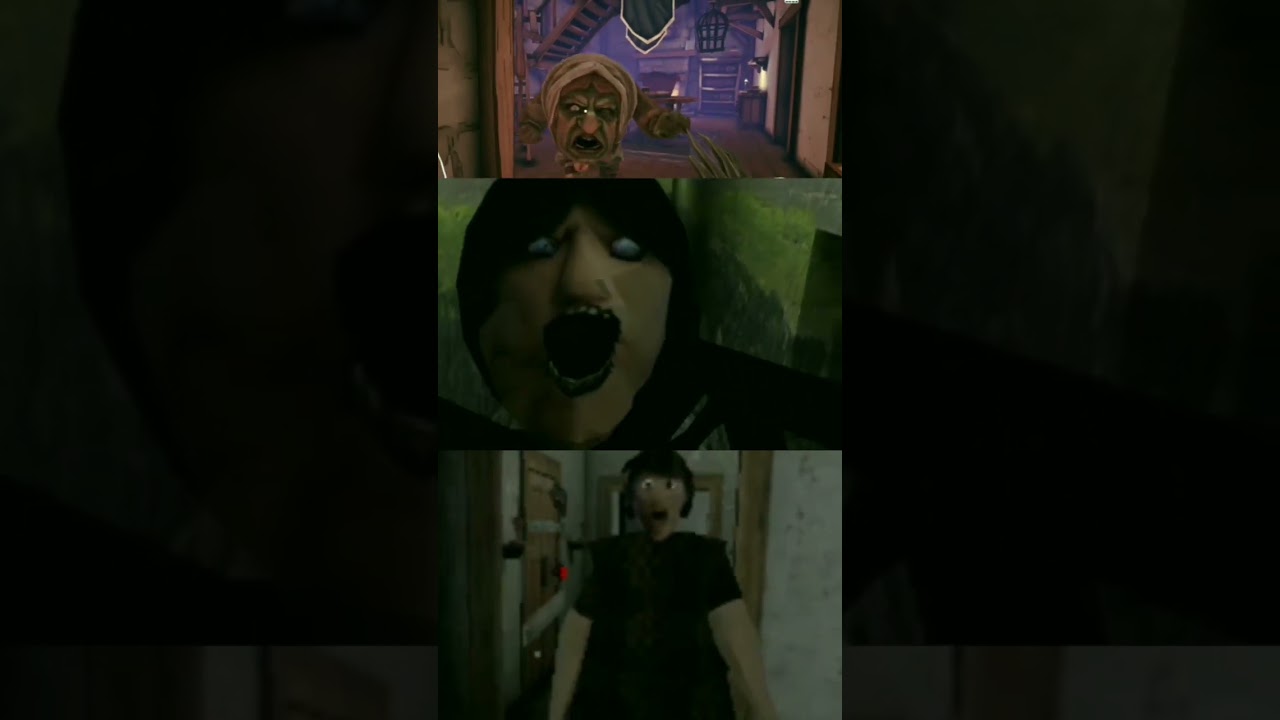 Granny  Sipder Angelina And Witch Cry Horror Short Video