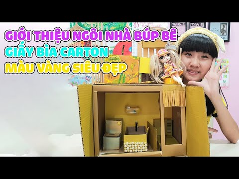 Video Giới thiệu ngôi nhà búp bê toàn màu vàng bằng giấy... - youtube