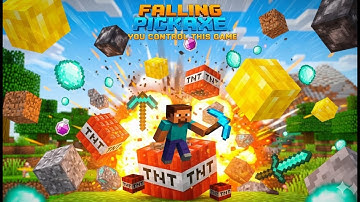 Lets Play Minecraft Falling Pickaxe #livestream #games