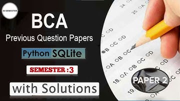 Python With SQLite #vnsgu  Old Paper 2 Solution With Live Practical #practical #bca #coding #sem3
