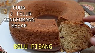 BOLU PISANG ZEBRA !!! cuma 2 telur hasilnya jumbo dan sangat lezat. kamu pasti suka 😍