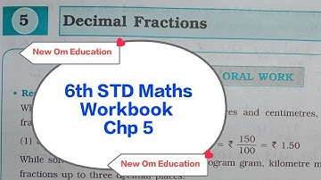 6th STD Maths Workbook Chp 5 Decimal Fractions @OmPrakash-rn8hc