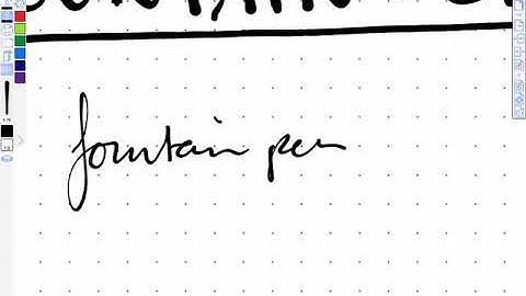 ZoomNotes Fountain Pen Ink Style