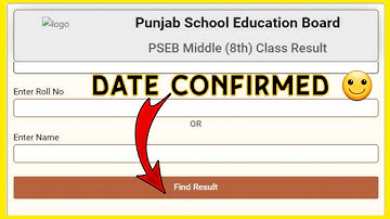 PSEB 8th Class Result 2023 Date • 8th class result punjab board