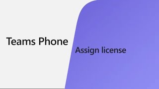 Celebrity Assign Teams Phone licenses Profile