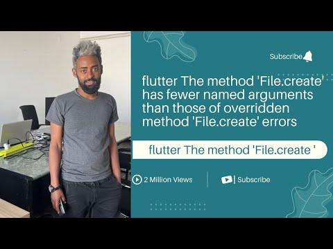 flutter The method File.create has fewer named arguments than those of overridden method File.create