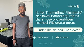 flutter The method File.create has fewer named arguments than those of overridden method File.create