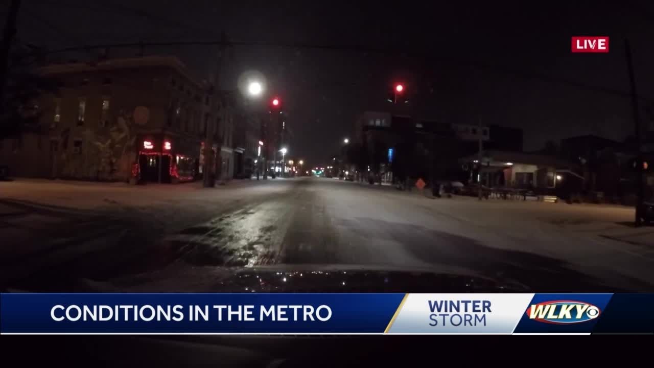 Winter storm as of Friday morning - YouTube