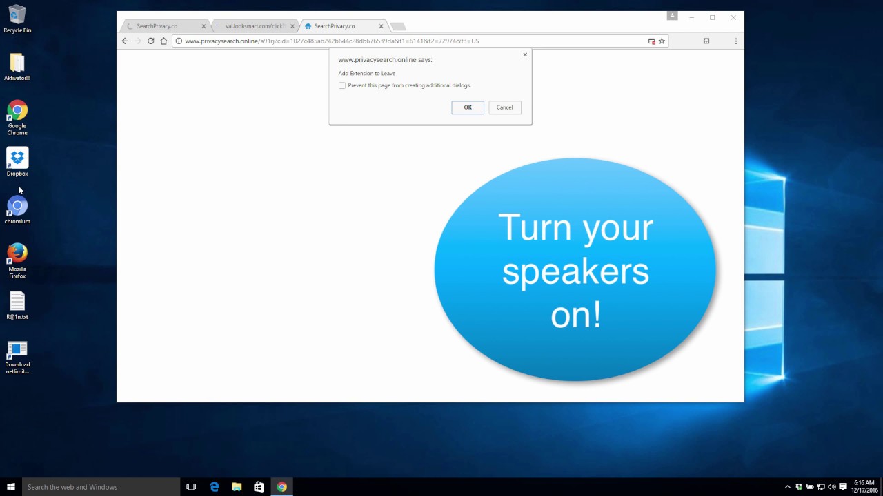 Remove privacysearch.online SearchPrivacy.co pop-ups - YouTube