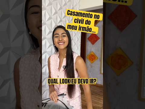 Escolha comigo um look para o casamento no civil do meu irmão 🤵🏻‍♂️👰🏻‍♀️Qual ficou melhor?🥳