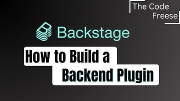 Backstage.io - How to Build a Backend Plugin