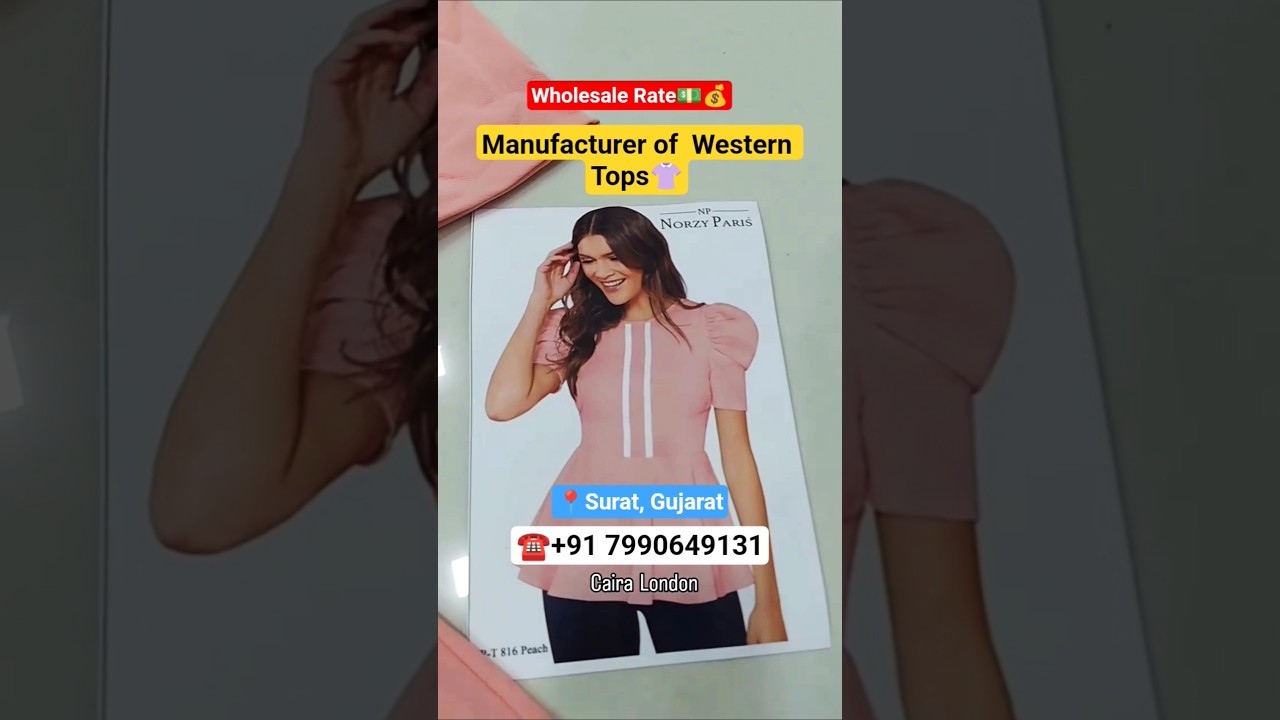 139 Western tops | Wholesale Imported Tops | Tops Manufacturer & Wholesaler👚 surat tops market 