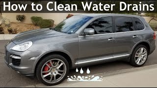 Important - Unclog Water Drain Ports On Porsche Cayenne Or Else Diy How To Tutorial