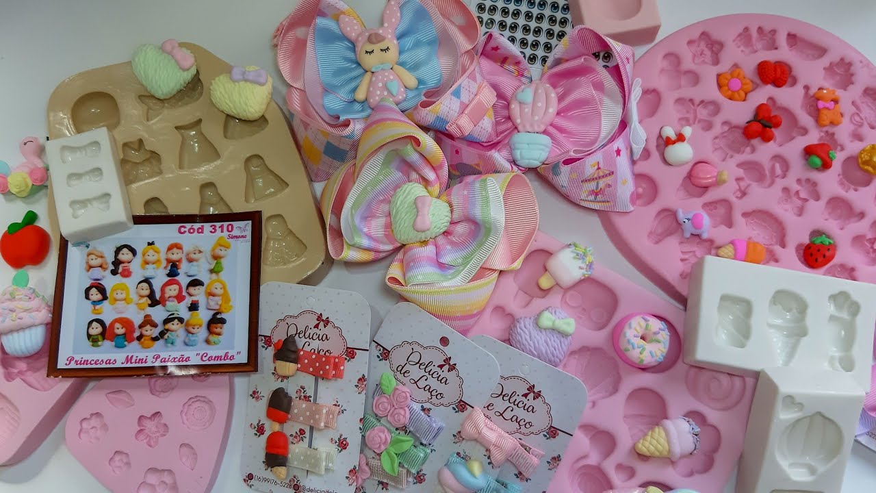 OS MELHORES MOLDES PARA PRODUZIR APLIQUES PARA LAÇOS