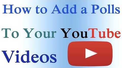how to add a poll to your youtube videos
