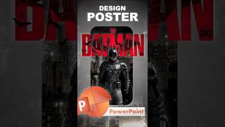 Creative The Batman movie poster designed on PowerPoint #PowerPoint