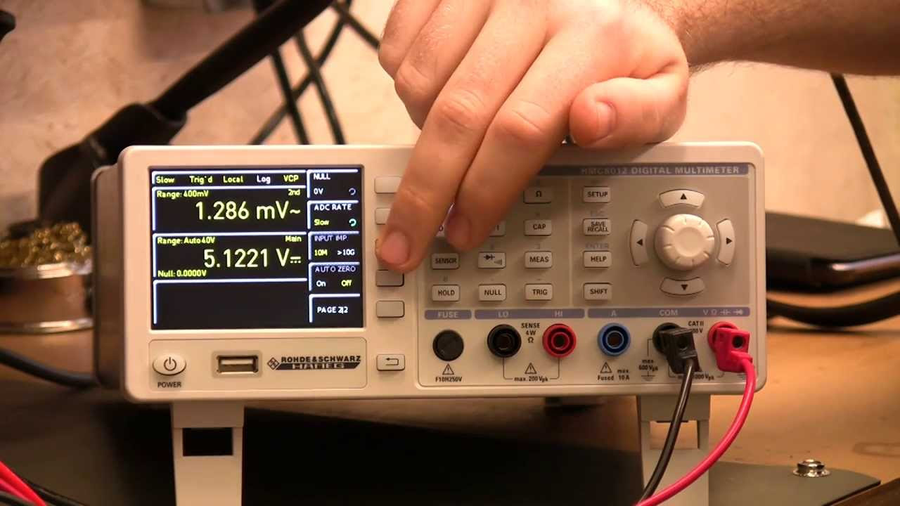 Watt Circuit Hameg HMC8012 Digital Bench Multimeter Review - YouTube