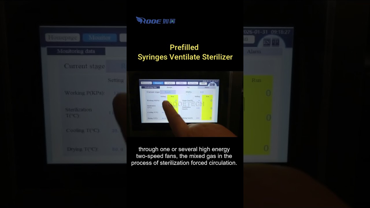 Application of Ventilated Sterilizer in The Pharma | Glass Pre-filled Syringes Sterilization