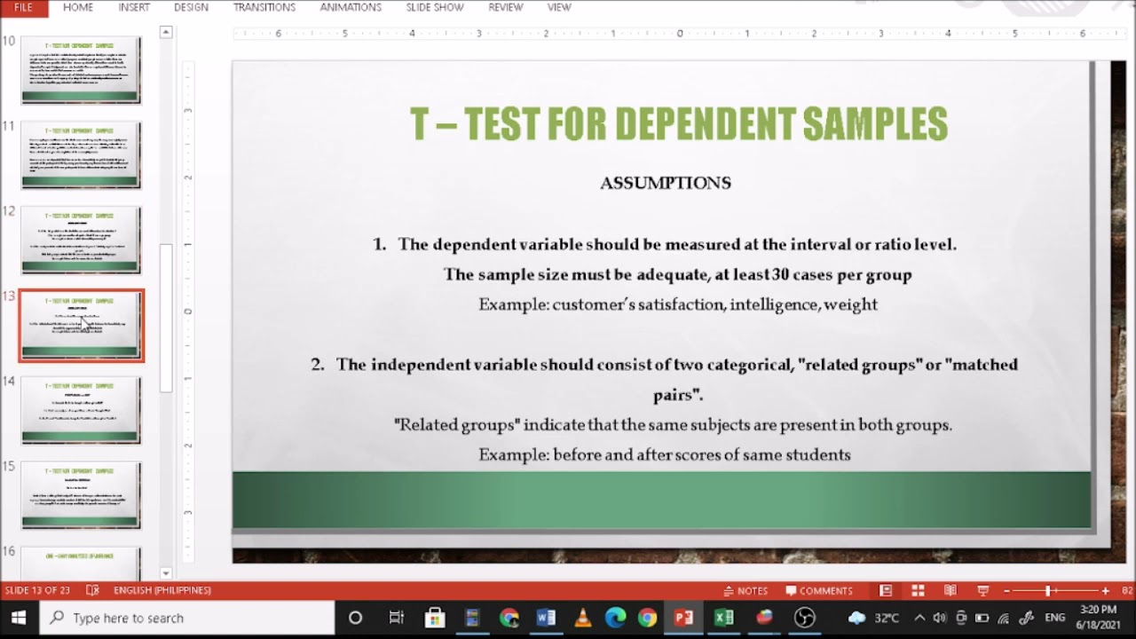 t-Test for Dependent Samples using PSPP