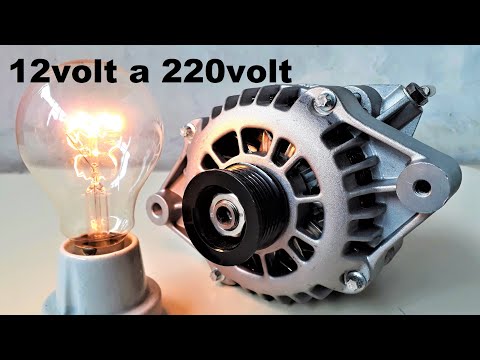 COMO CONVERTIR UN ALTERNADOR DE AUTOMOVIL DE 12V A 220V VERDADERO O FALSO ?? Recalibrando.