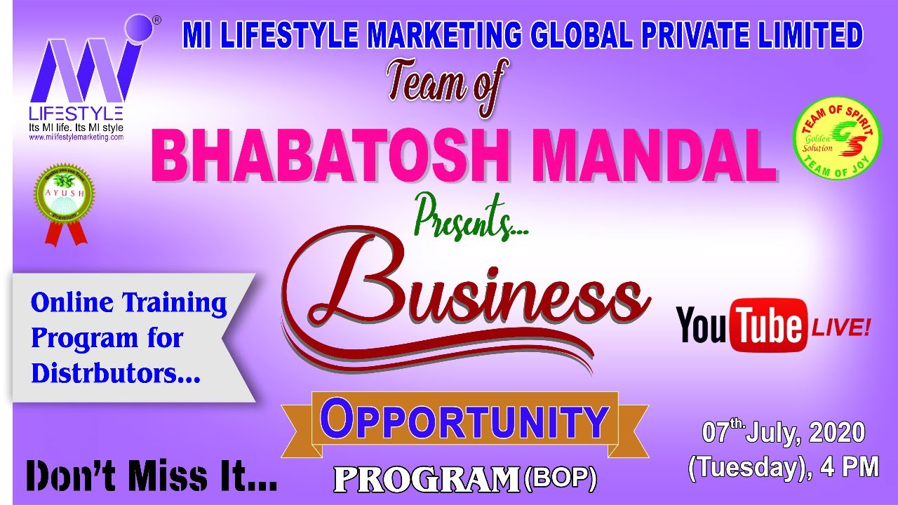 Business Opportunity Programme- Bengali
