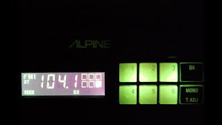 Vintage Alpine 7167 AM/FM cassette car stereo #2 old rare