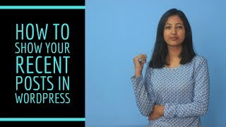 How to show your recent posts in WordPress Wealth