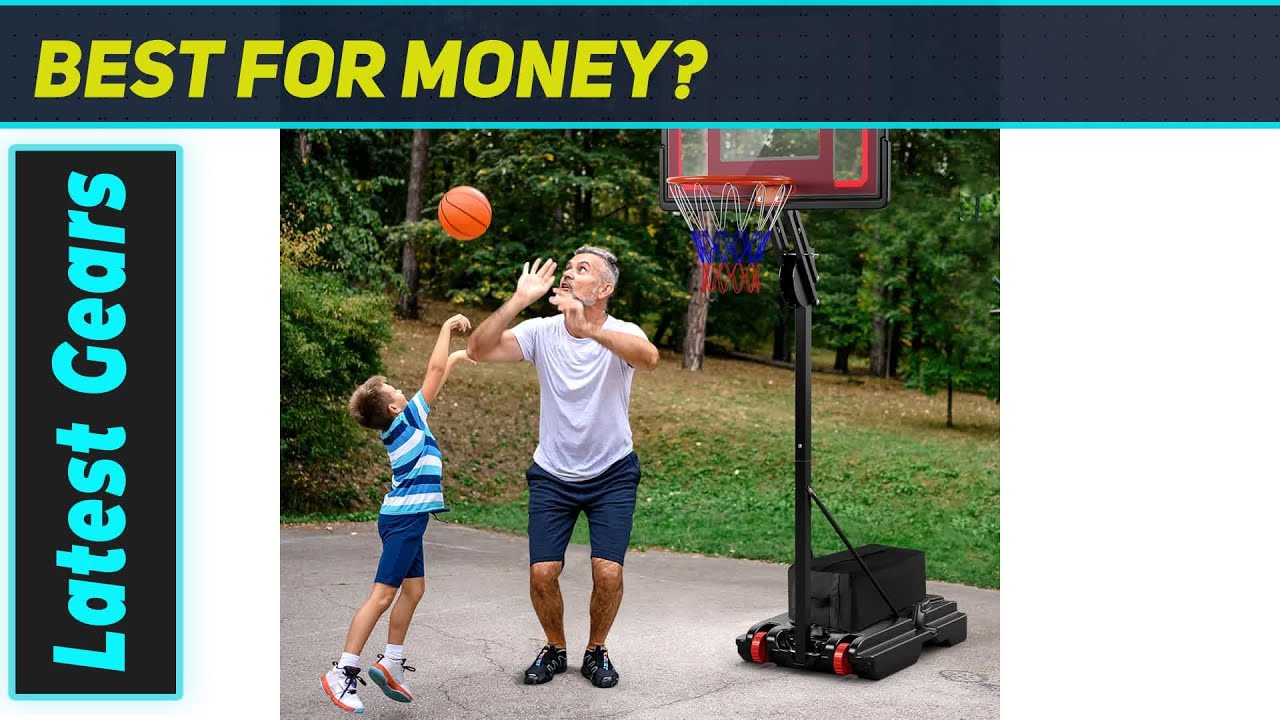 GYMAX Portable Basketball Hoop: The Ultimate Adjustable Goal!