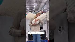 We absolutely love these $12.99 decorative pillows at Costco!