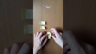 Làm xúc xắc từ giấy note | DIY Paper Dice from Sticky Notes
