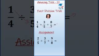 #shorts An Important Conversation About division trick of fracrions II Fast & easy division trick