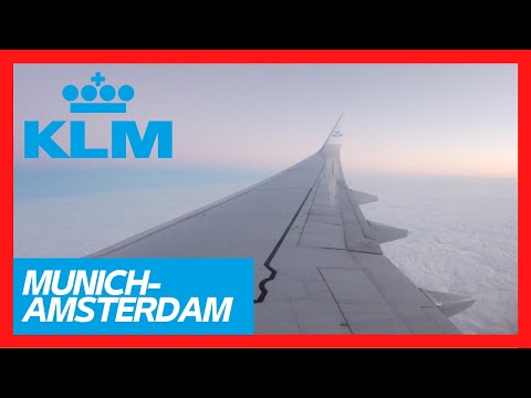 Super early KLM flight! Munich to Amsterdam - Boeing 737-800 FLIGHT REVIEW