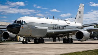 RC-135 Rivet Joint Aircraft Prep & Launched