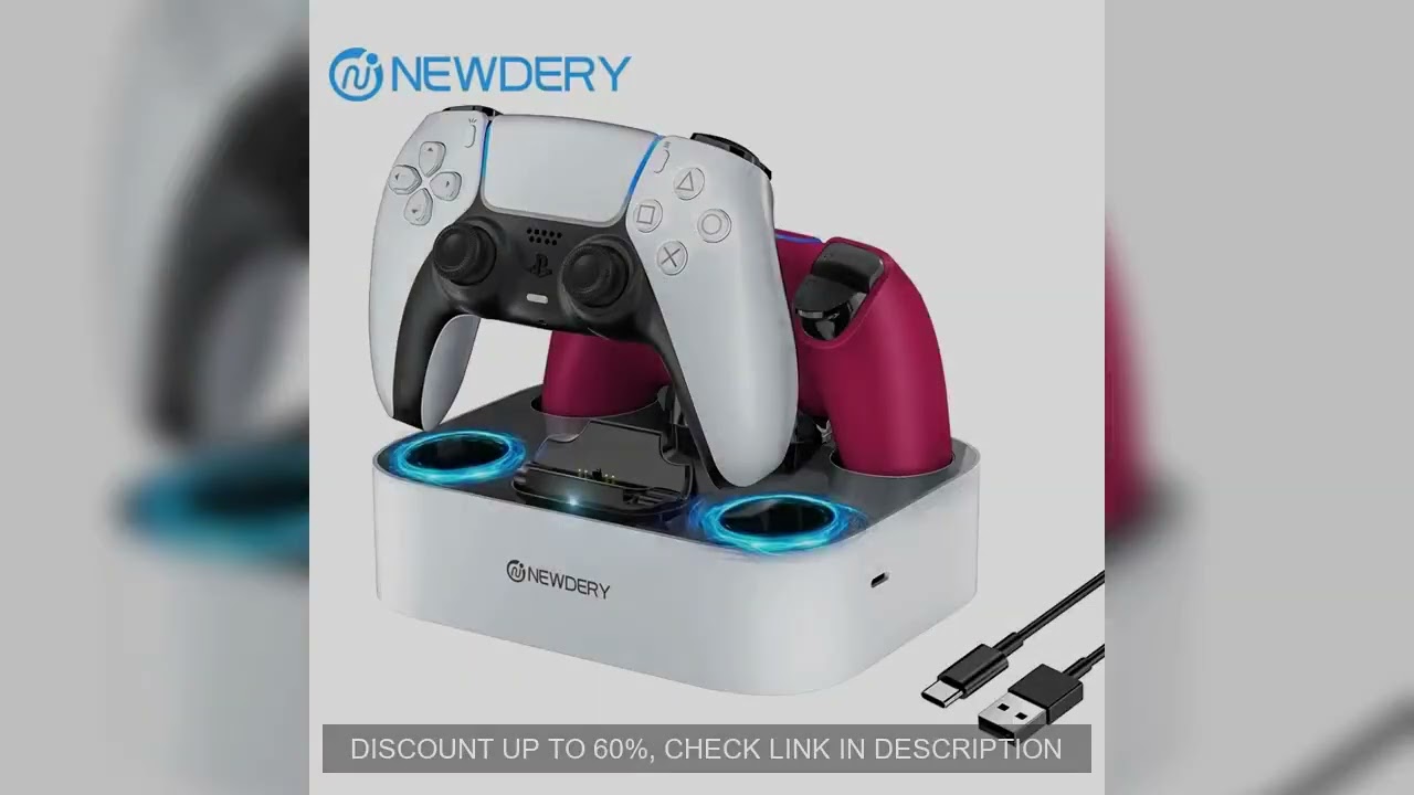 PS5 Controller Charger Station for Playstation 5 Dual for for DualSense Edge Control Fast Charging D