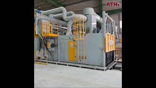 Roller type shot blasting machine cleaning effect of thin steel plate