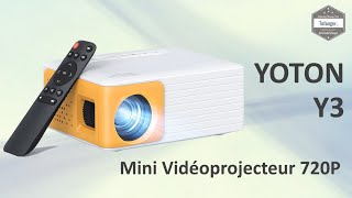 YOTON Y3 Mini Taşınabilir LED Projektör - 720P & USB & HDMI - Kutudan Çıkarma